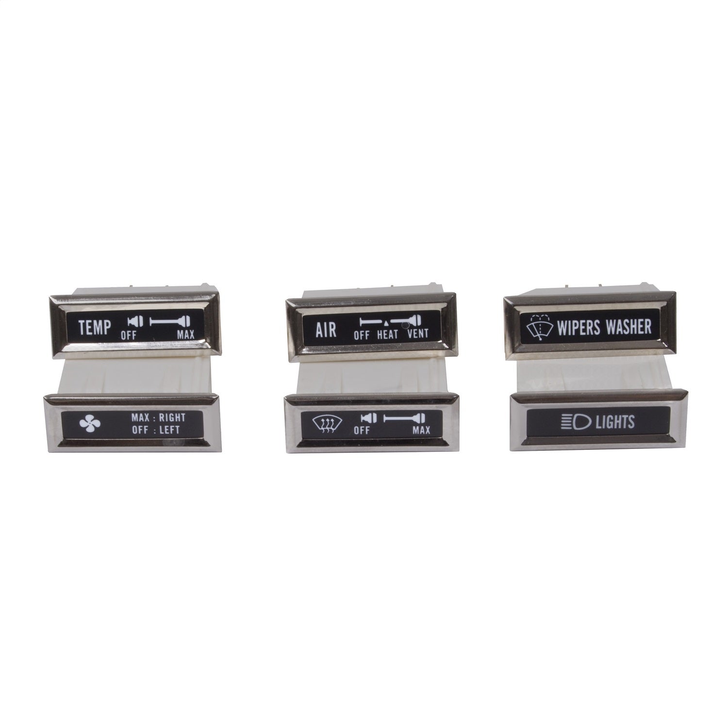 Dash Indicator Light Kit 6 Piece Includes Lights/Wiper Washer/Air/Temp/Defrost/Fan Lights 1976-1983 CJ5 1976-1986 CJ7 And 1981-1986 CJ8 Scrambler OMIX