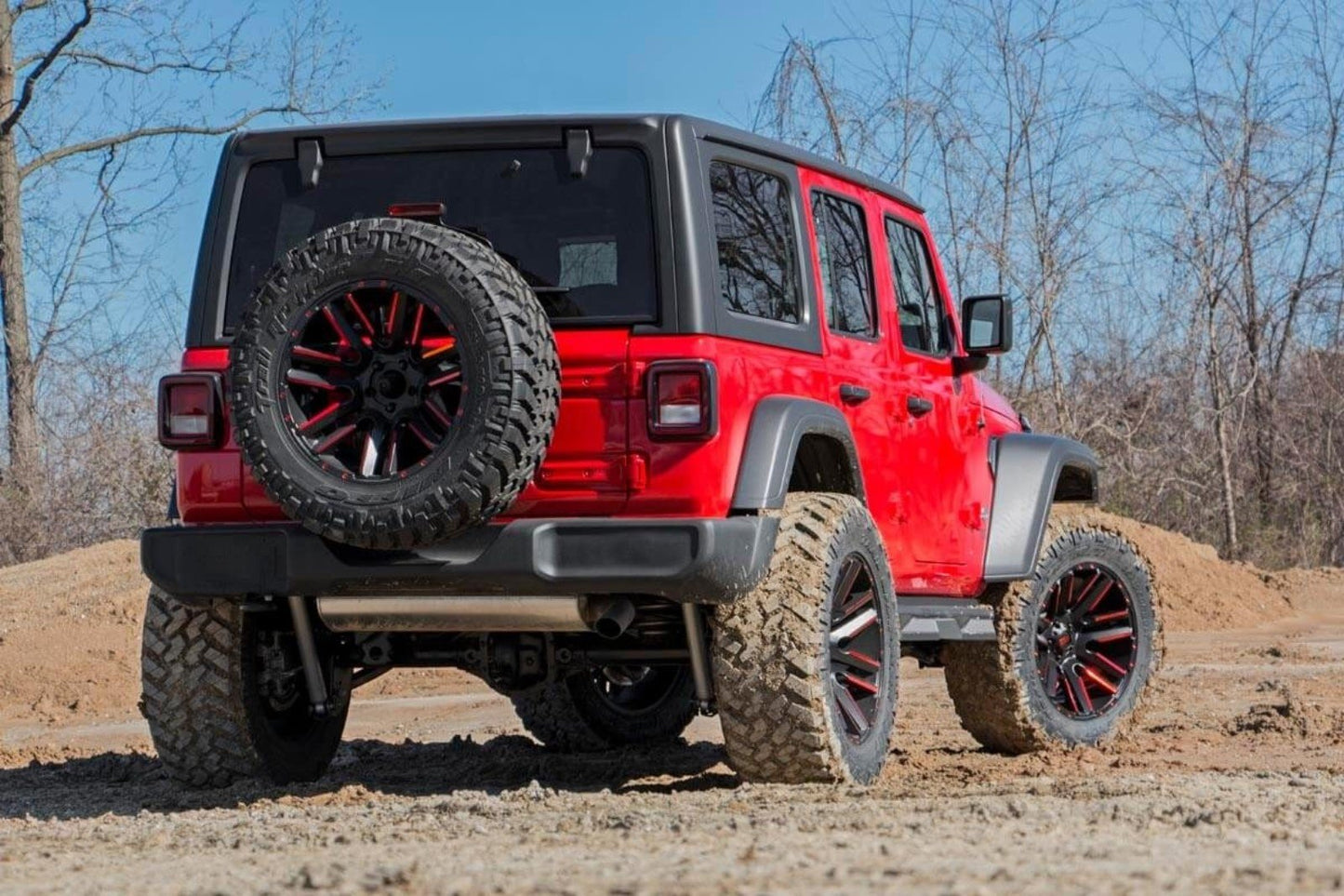 3.5 Inch Lift Kit | Adj Lower | FR D/S | Jeep Wrangler Unlimited Rubicon (18-23) Rough Country