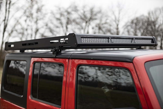 Roof Rack | Black Series Lights | Jeep Wrangler JK/Wrangler Unlimited  (07-18) Rough Country