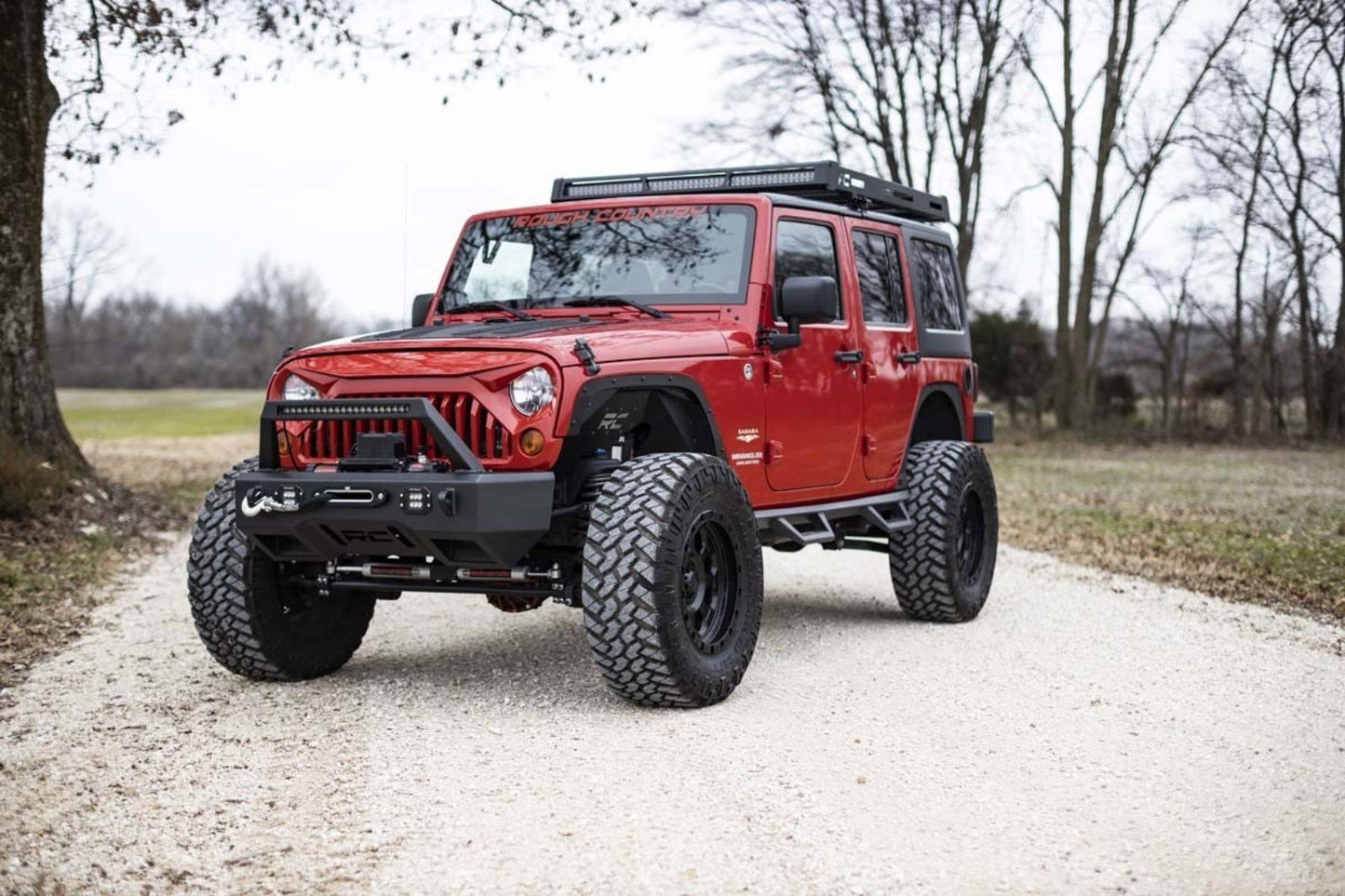 Roof Rack | Black Series Lights | Jeep Wrangler JK/Wrangler Unlimited  (07-18) Rough Country