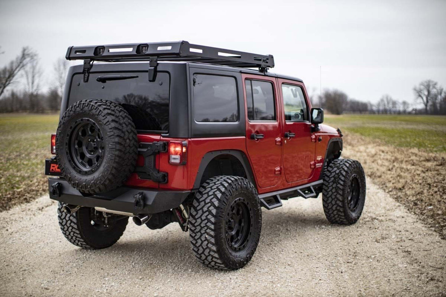 Roof Rack | Black Series Lights | Jeep Wrangler JK/Wrangler Unlimited  (07-18) Rough Country