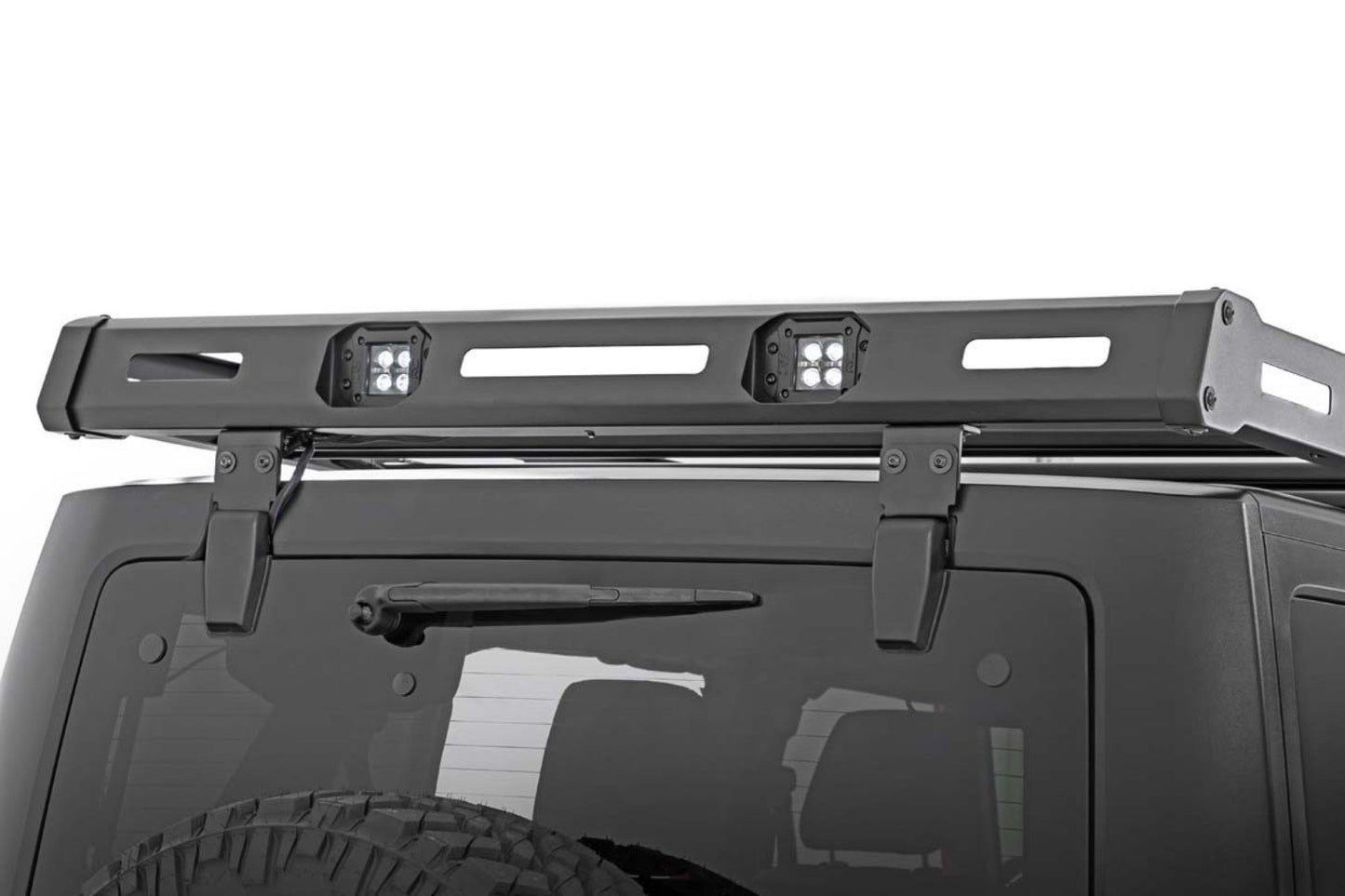 Roof Rack | Black Series Lights | Jeep Wrangler JK/Wrangler Unlimited  (07-18) Rough Country