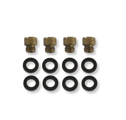 HP Main Body Retro Fit Kit for Double Pumper Carburetors Polished Holley-7