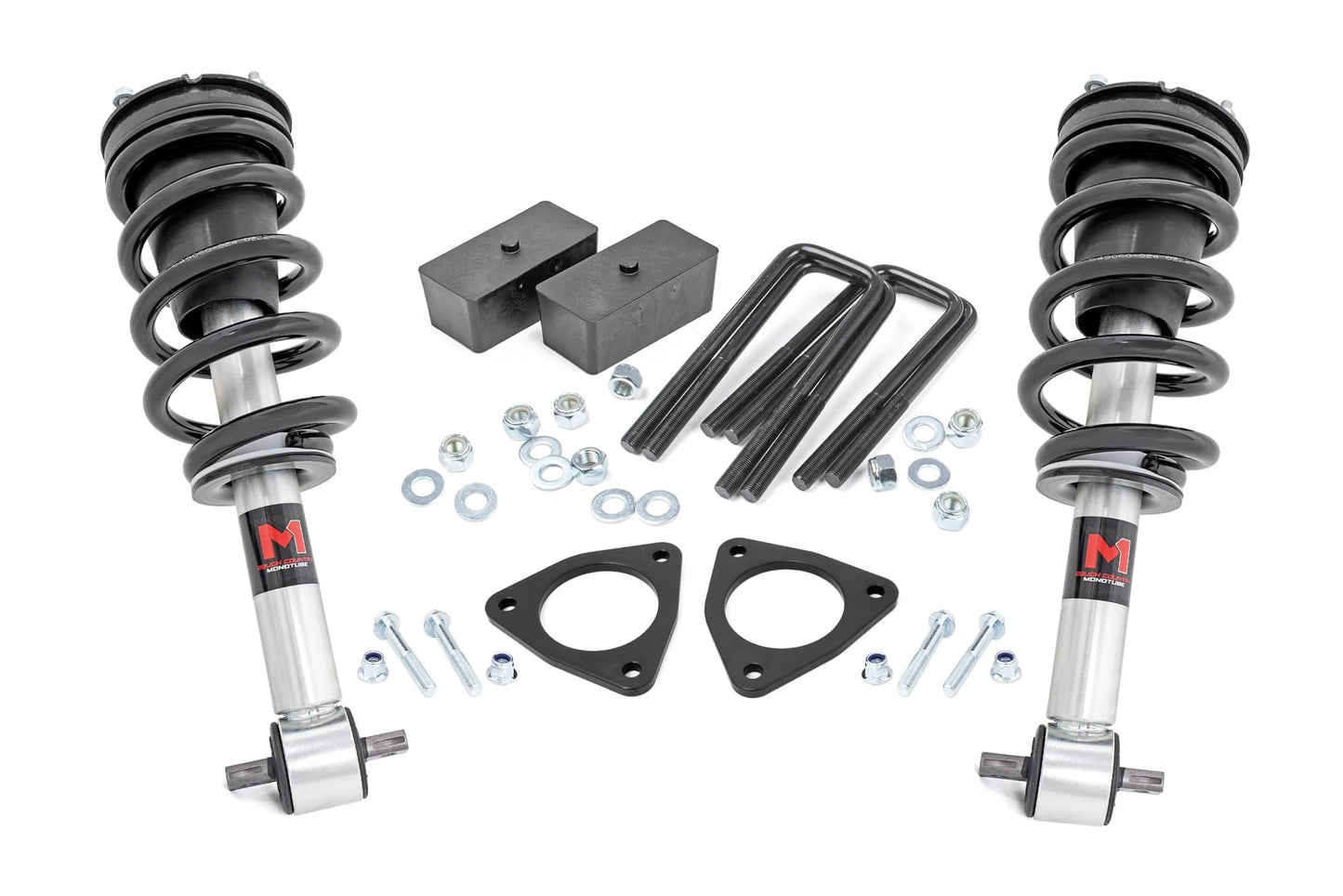 2.5 Inch Lift Kit Alu/Cast Steel M1 Strut Silverado/Sierra 1500 (07-18) Rough Country