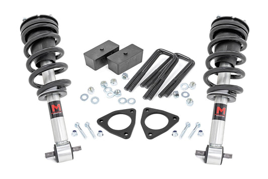 2.5 Inch Lift Kit Alu/Cast Steel M1 Strut Silverado/Sierra 1500 (07-18) Rough Country