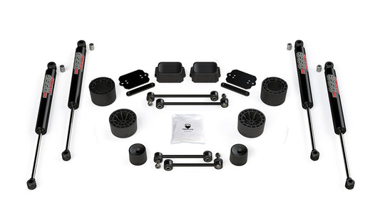 18-Up Wrangler JL 2 Door Rubicon 2.5 Inch Performance Spacer Lift Kit & 9550 VSS Twin-Tube Shocks TeraFlex