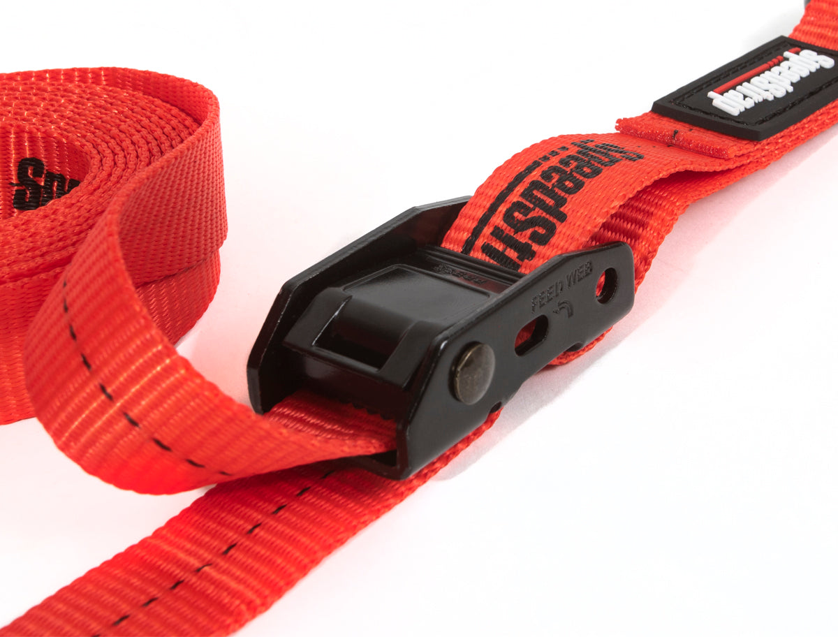 1 Inch x 10' Cam-Lock Tie Down with Snap S-Hooks and Soft-Tie 2 Pack SpeedStrap-2