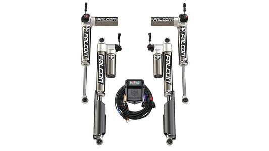 20-Up Jeep Gladiator JT Mojave No EcoDiesel SP2 3.5 e-Adjust Piggyback Shock Kit 0-1.5 Inch Lift Falcon Shocks