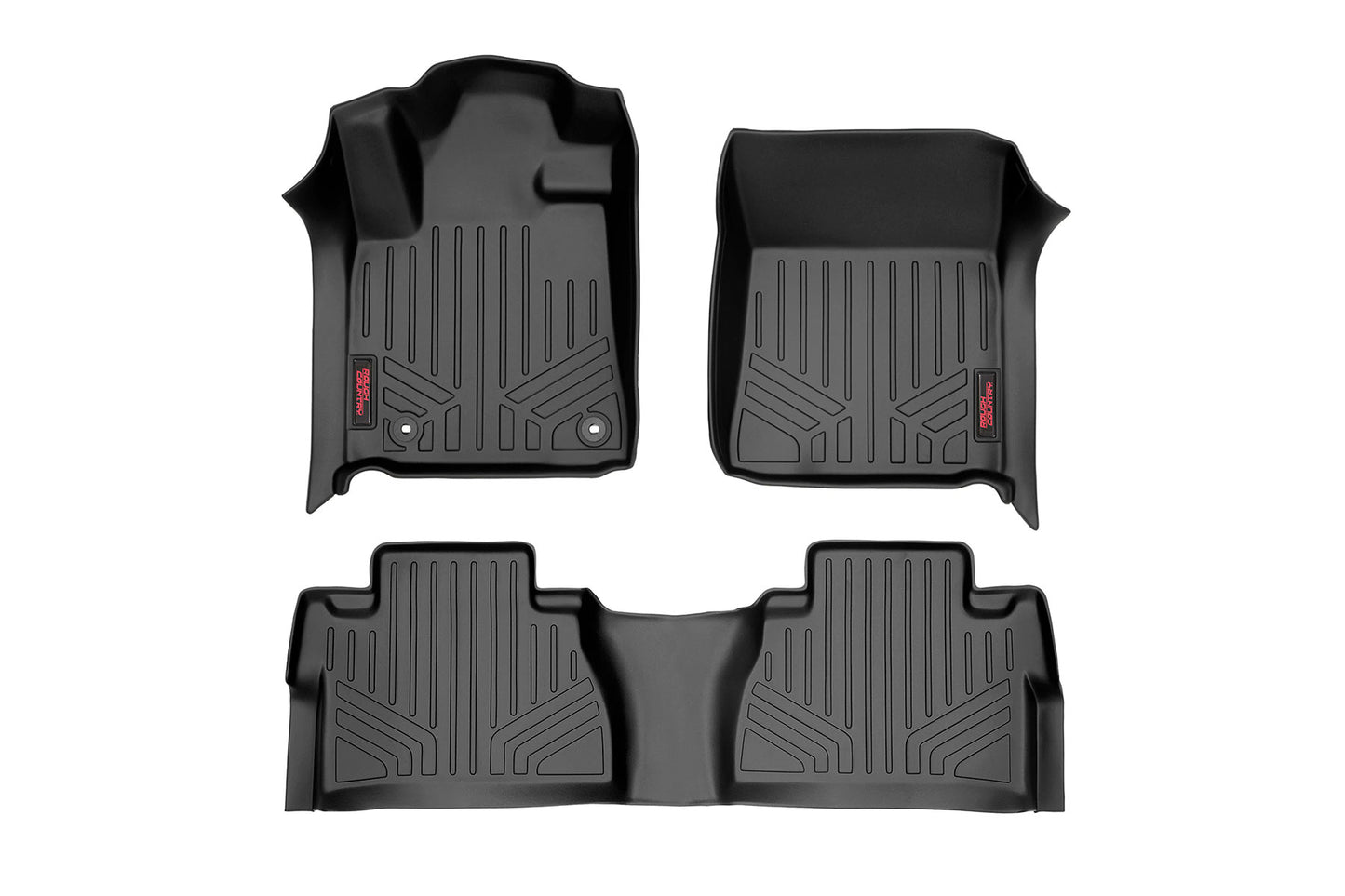 Floor Mats | FR & RR | CrewMax | Toyota Tundra 2WD/4WD (2014-2021) Rough Country