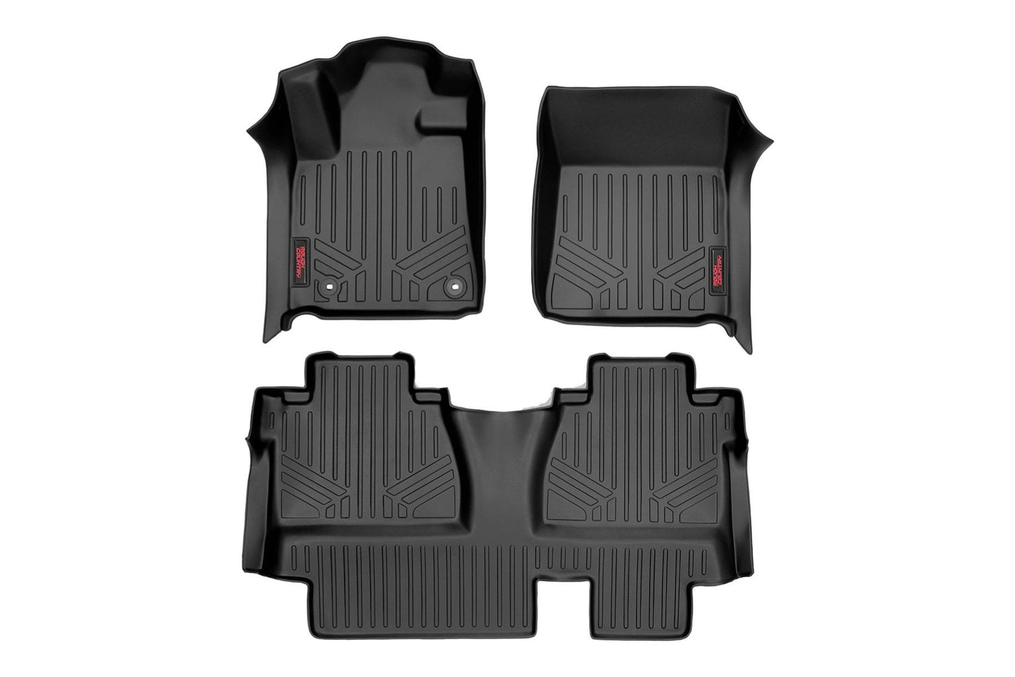 Floor Mats | FR & RR | Double Cab | Toyota Tundra 2WD/4WD (2014-2021) Rough Country