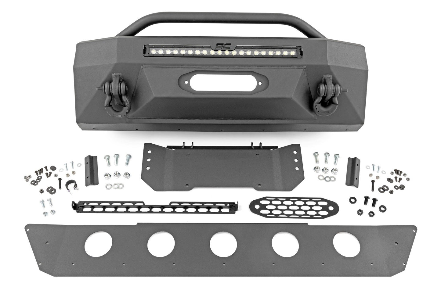 Front Bumper | Hybrid | 20" Blk LED | Amber | Toyota 4Runner 2WD/4WD (14-24) Rough Country