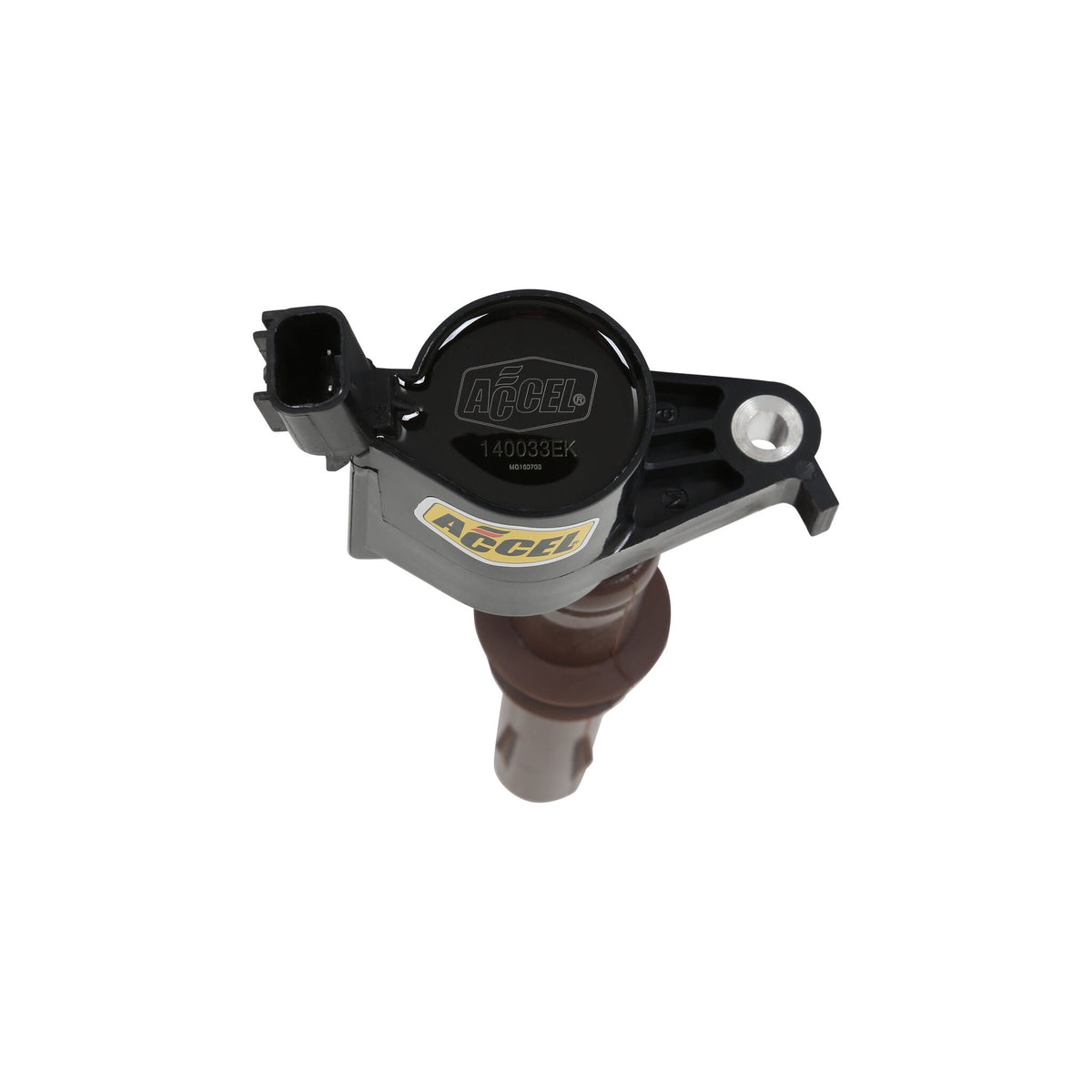 Direct Ignition Coil Kit Supercoil 2008-2014 Ford 4.6L/5.4L/6.8L 3-Valve, 8-Pack Supercoil With Extended Brown Boot For 2008-2014 Ford Modular 3V 4.6L/ 5.4L / 6.8L V10 Engines, Black ACCEL-3
