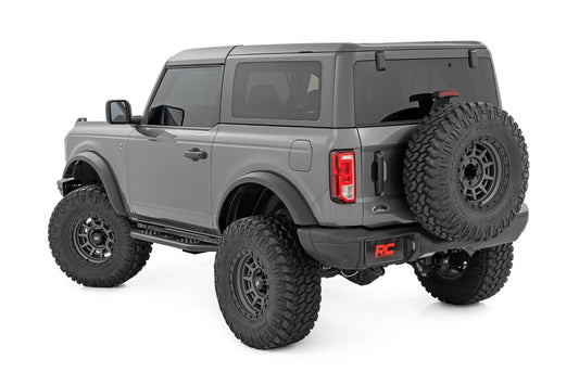 OV2 Running Boards Side Step Bars 2-Door Ford Bronco (2 Door) (21-25) Rough Country-1