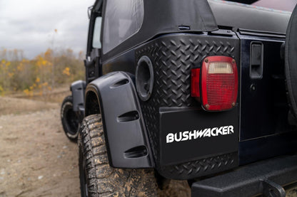 Black Trail Armor Rear Corners For 1997-2006 Jeep Wrangler 2-Door Pair Bushwacker-2