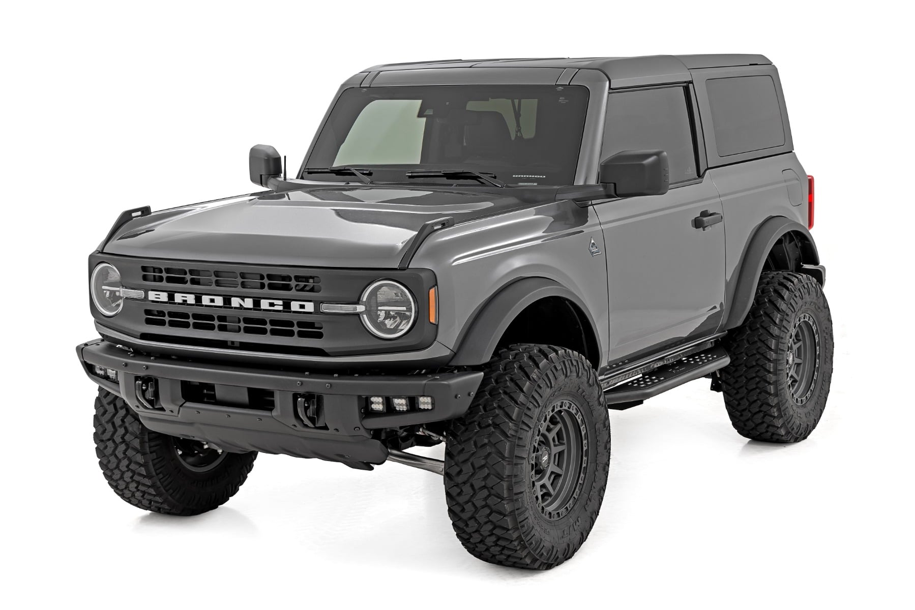 OV2 Running Boards Side Step Bars 2-Door Ford Bronco (2 Door) (21-25) Rough Country-4