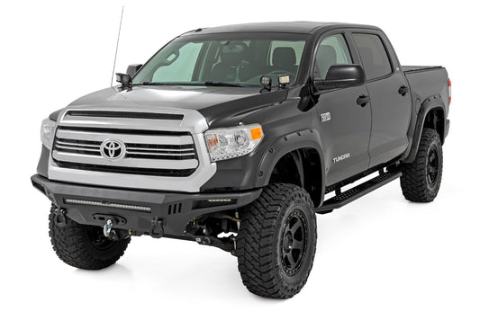 OV2 Running Boards Side Step Bars Crew Cab Toyota Tundra 2WD/4WD (07-21) Rough Country-1