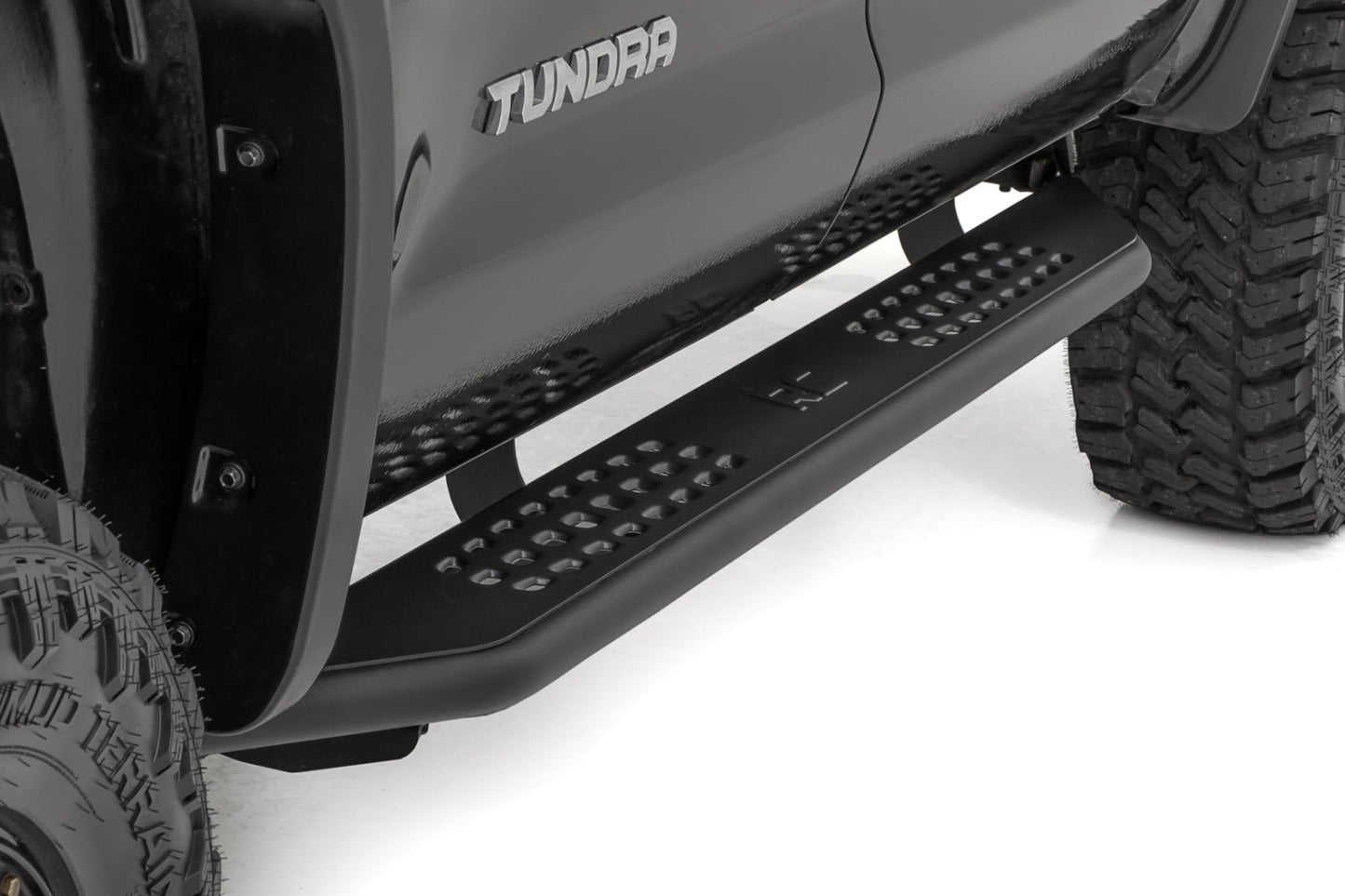 OV2 Running Boards Side Step Bars Crew Cab Toyota Tundra 2WD/4WD (07-21) Rough Country-3