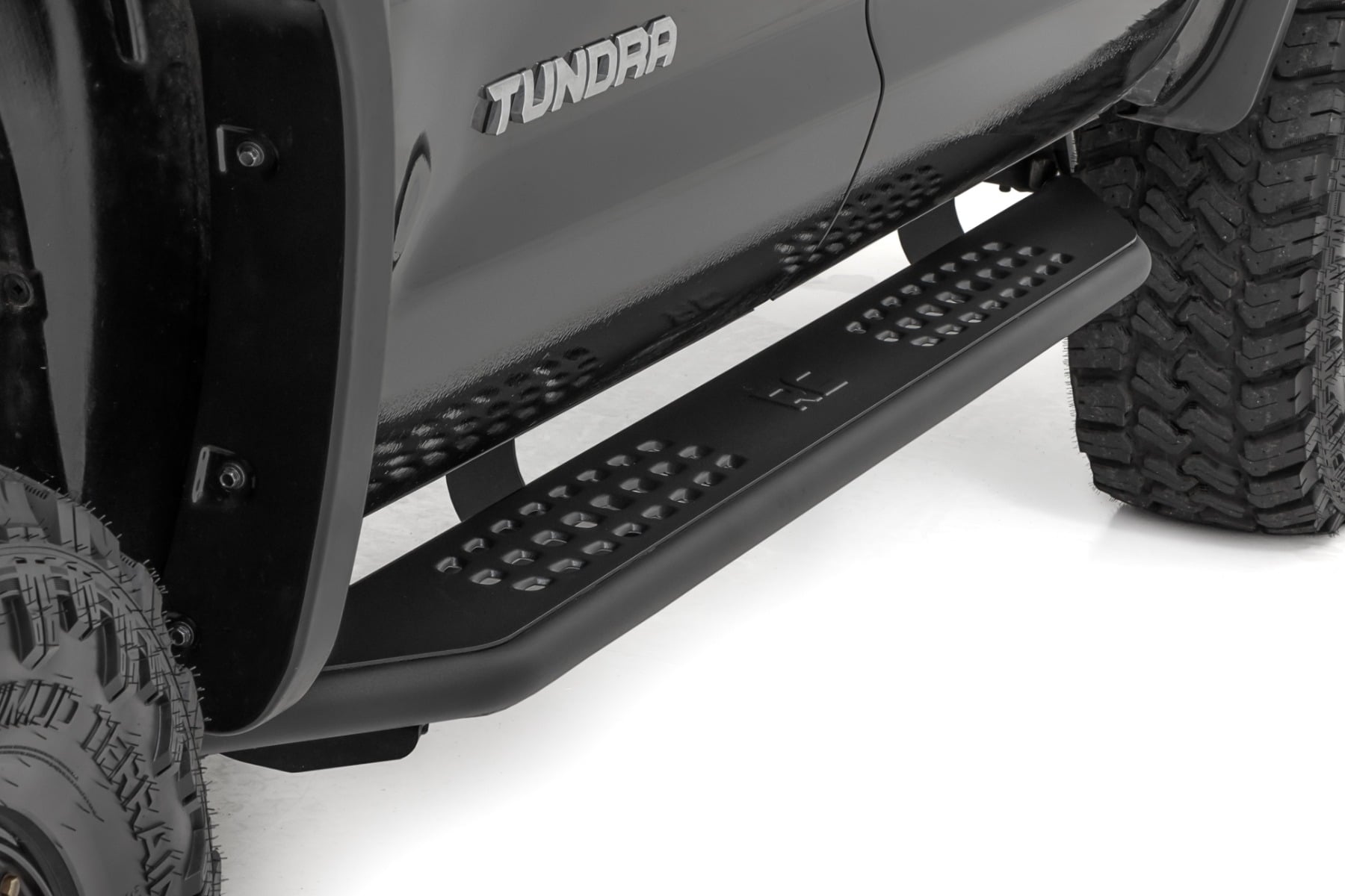 OV2 Running Boards Side Step Bars Crew Cab Toyota Tundra 2WD/4WD (07-21) Rough Country-3