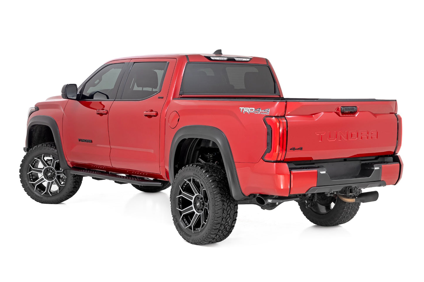OV2 Running Boards Side Step Bars Crew Cab Toyota Tundra 2WD/4WD (22-26) Rough Country-2