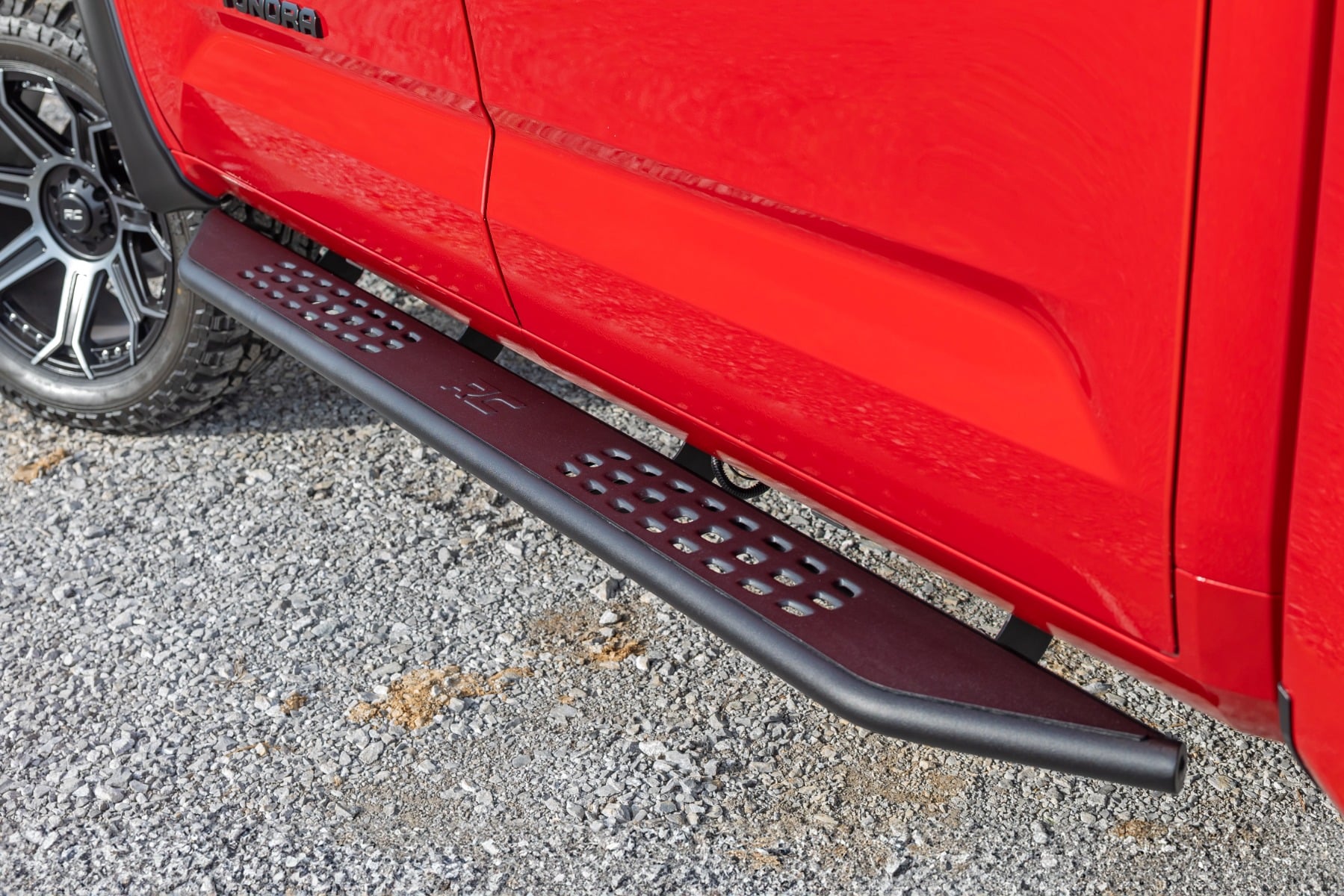 OV2 Running Boards Side Step Bars Crew Cab Toyota Tundra 2WD/4WD (22-26) Rough Country-4