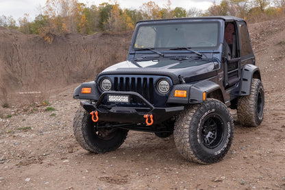 Black Trail Armor Front Corners For 1997-2006 Jeep Wrangler, Pair Bushwacker-1