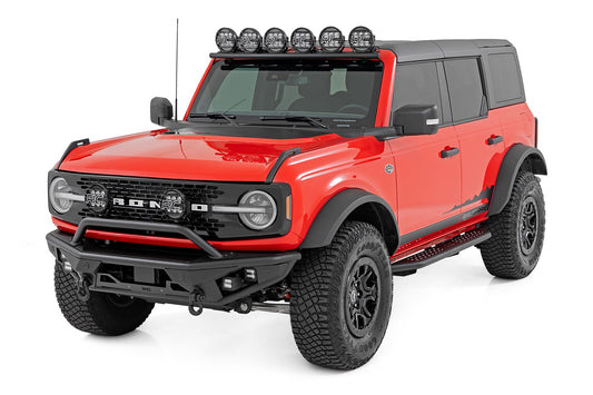 OV2 Running Boards Side Step Bars 4-Door Ford Bronco 4WD (2021-2025) Rough Country-1