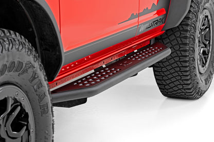 OV2 Running Boards Side Step Bars 4-Door Ford Bronco 4WD (2021-2025) Rough Country-3