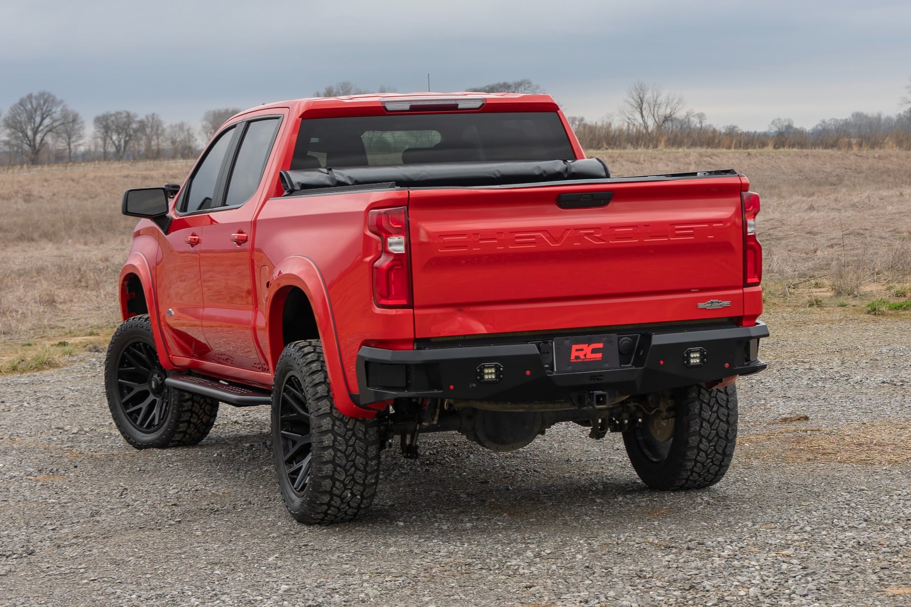 OV2 Running Boards Side Step Bars Crew Cab Silverado/Sierra 1500/2500HD (19-26) Rough Country-5