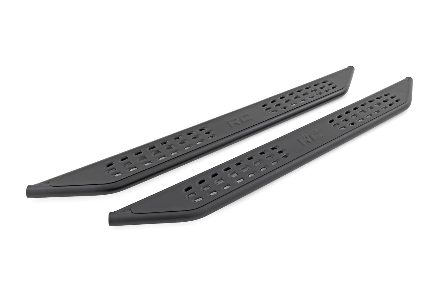 OV2 Running Boards Side Step Bars Crew Cab Silverado/Sierra 1500/2500HD/3500HD (07-19 & Classic) Rough Country-4