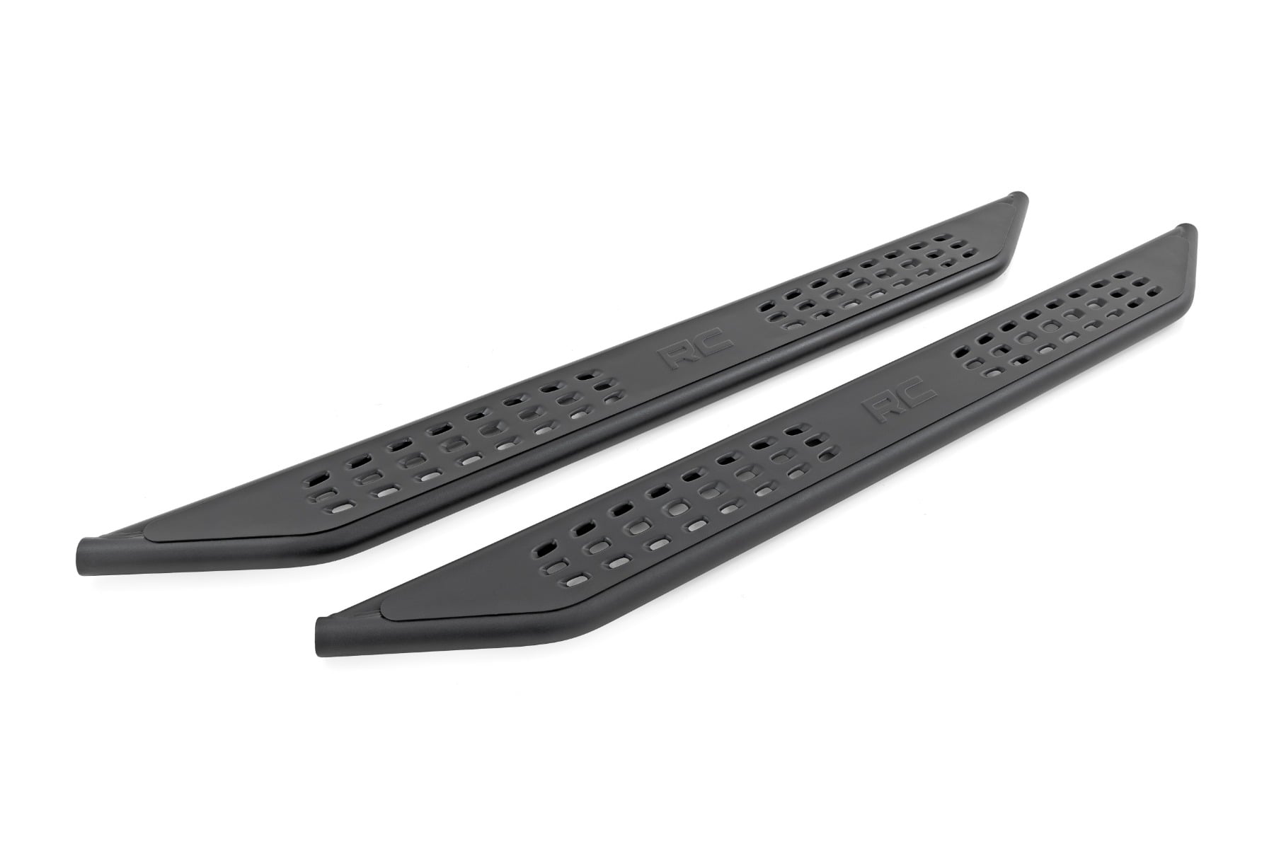 OV2 Running Boards Side Step Bars Crew Cab Silverado/Sierra 1500/2500HD/3500HD (07-19 & Classic) Rough Country-4