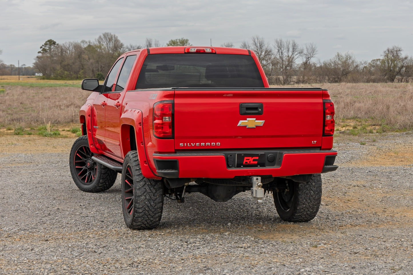 OV2 Running Boards Side Step Bars Crew Cab Silverado/Sierra 1500/2500HD/3500HD (07-19 & Classic) Rough Country-5