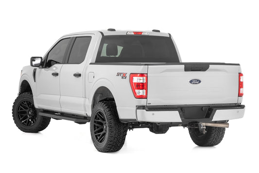 OV2 Running Boards Side Step Bars Crew Cab Ford F-150/Lightning/F-250/F-350 (15-26) Rough Country-1