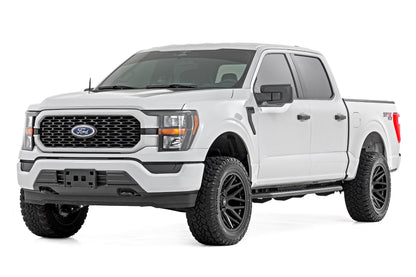 OV2 Running Boards Side Step Bars Crew Cab Ford F-150/Lightning/F-250/F-350 (15-26) Rough Country-3