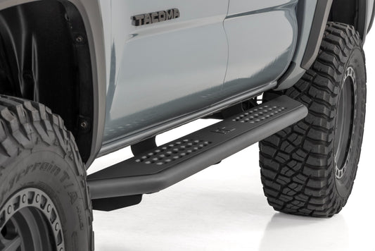 OV2 Running Boards Side Step Bars Crew Cab Toyota Tacoma 2WD/4WD (16-23) Rough Country-1