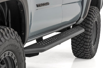 OV2 Running Boards Side Step Bars Crew Cab Toyota Tacoma 2WD/4WD (16-23) Rough Country-1