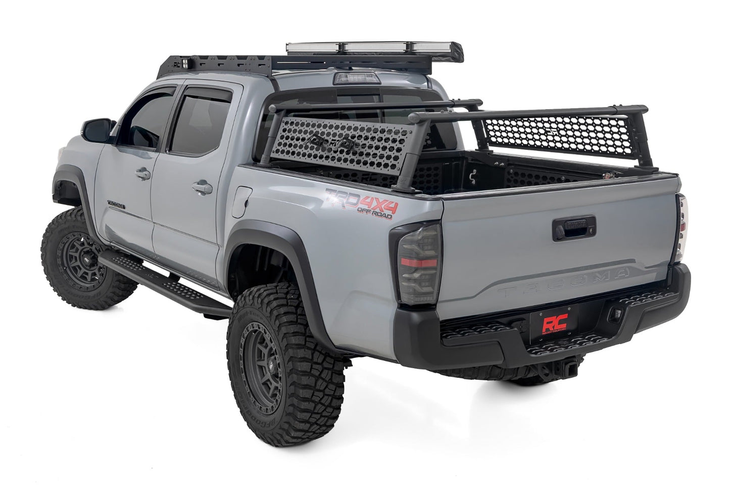 OV2 Running Boards Side Step Bars Crew Cab Toyota Tacoma 2WD/4WD (16-23) Rough Country-2