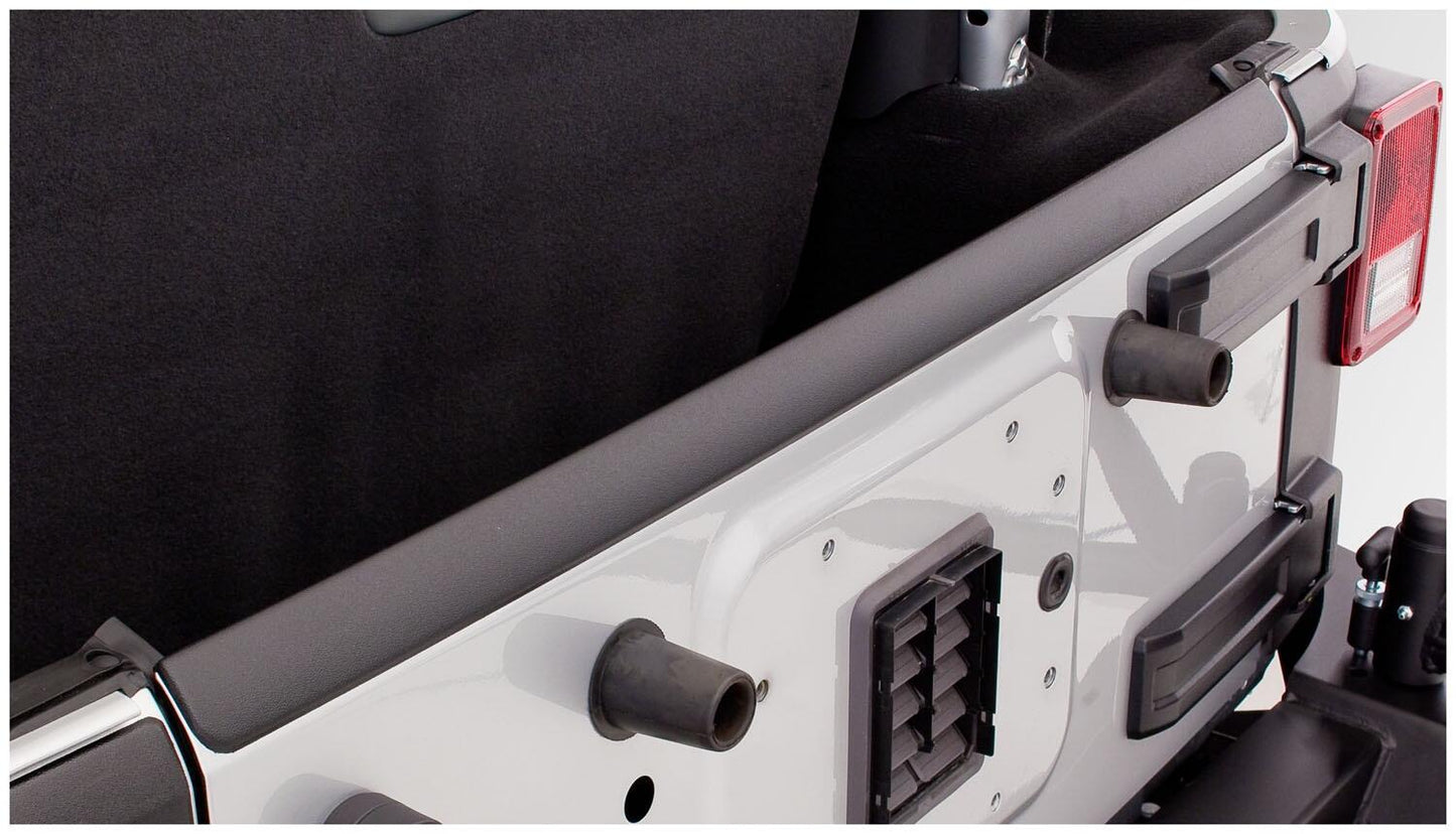 Black Trail Armor Hood And Tailgate Protector Set For 2007-2018 Jeep Wrangler JK Bushwacker-2