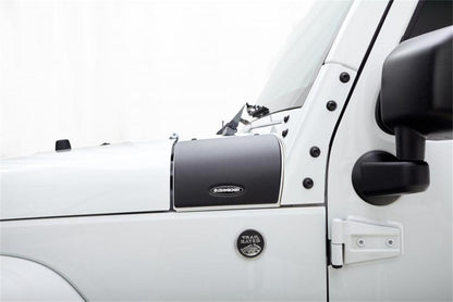 Black Trail Armor Cowl Covers For 2007-2018 Jeep Wrangler JK, 2-Door And 4-Door, Pair Bushwacker-1