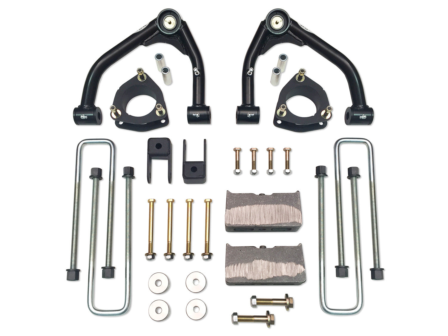 4 Inch Lift Kit 14-18 Silverado/Sierra 1500 4WD Fits Models with 1 piece OE Cast Steel Upper Arms Tuff Country-1