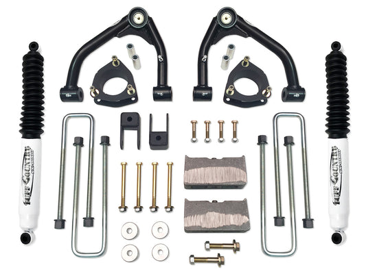 4 Inch Lift Kit 14-18 Silverado/Sierra 1500 4WD Fits Models with 1 piece OE Cast Steel Upper Arms Tuff Country
