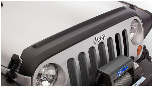 Black Trail Armor Hood Stone Guard For 2007-2018 Jeep Wrangler JK, JK Unlimited Bushwacker