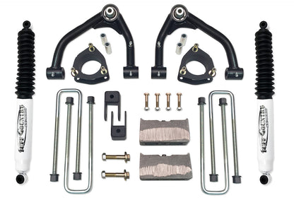 4 Inch Uni Ball Lift Kit 07-18 Silverado/Sierra 1500 2WD Fits Models with 1 Piece OE Cast Steel Upper Arms Tuff Country
