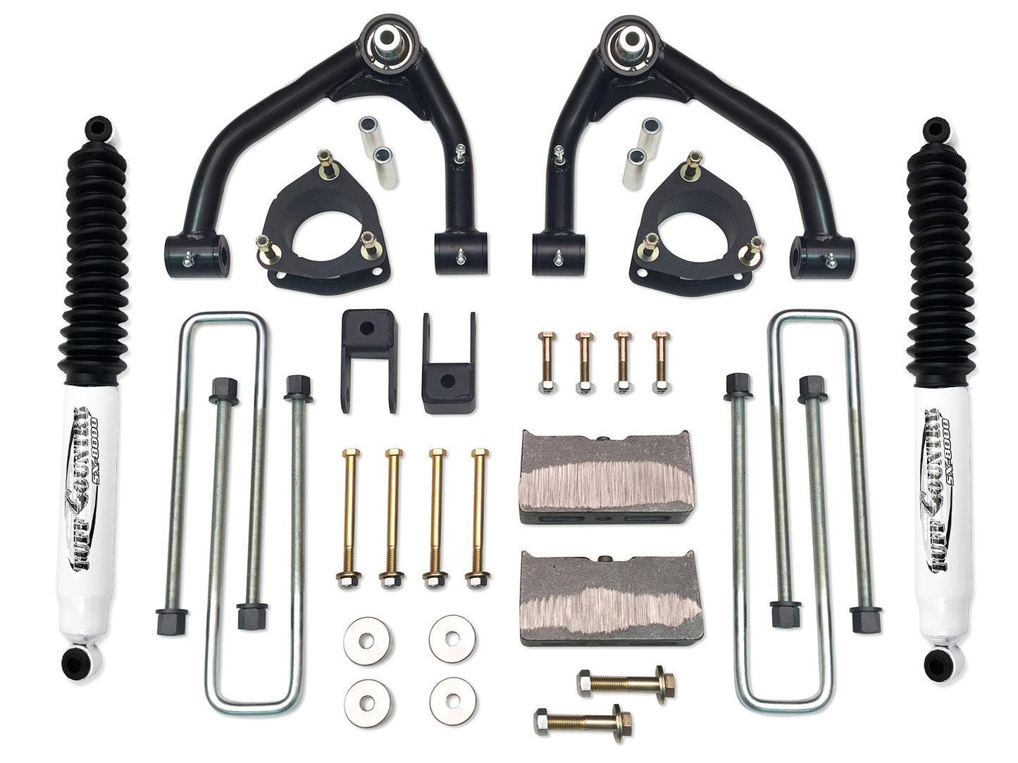4 Inch Uni Lift Kit 14-18 Silverado/Sierra 1500 4WD Fits Models with 1 Piece OE Cast Steel Upper Arms Tuff Country