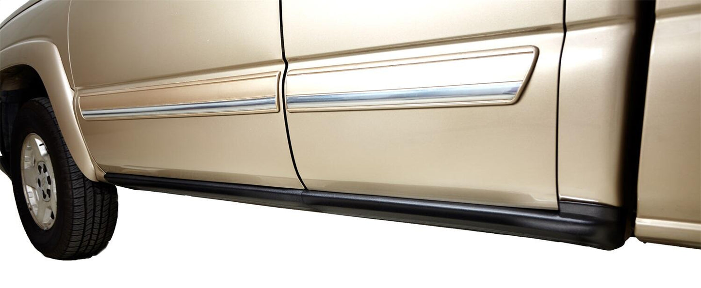 Black Trail Armor Rocker Panel And Sill Plate Covers For 07-13 Silverado/Sierra 1500 07-14 Silverado/Sierra Hd Extended Cab, Pair Bushwacker