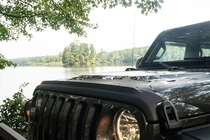 Trail Armor Hood Stone Guard Black Textured Finish, 1-Piece For 2018-2026 Jeep Wrangler JL, 2 And 4-Door Bushwacker-2