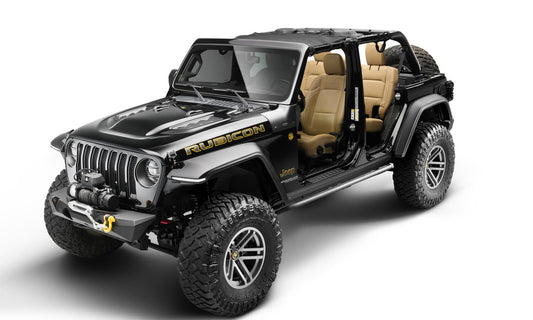 Trail Armor Rocker Panel For 2018-2022 Jeep Wrangler, 2-Door, Incl. Side Panels/Sill Plate Cover Bushwacker