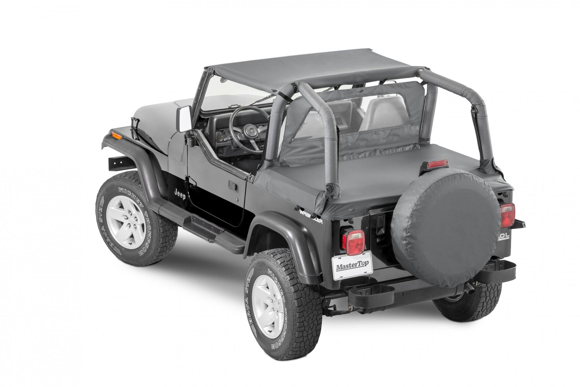 Jeep YJ Bimini Top For 87-95 Jeep Wrangler YJ Black Diamond MasterTop-2