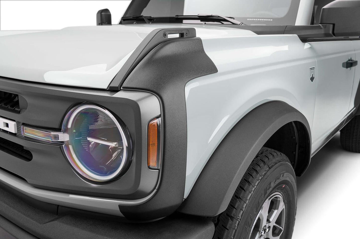 Black Trail Armor Front Corners For 2021-2024 Ford Bronco, Pair Bushwacker-1