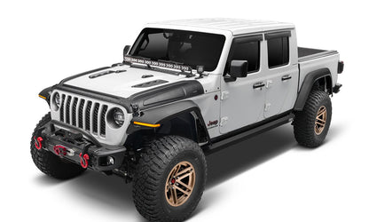 Black Trail Armor Hood Stone Guard For 18-23 Jeep Wrangler JL 2&4 Dr, 20-22 Gladiator Bushwacker