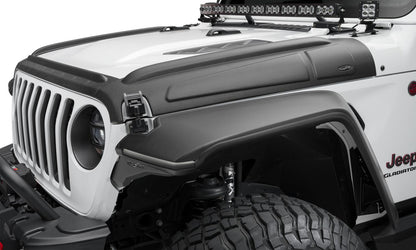 Black Trail Armor Hood Stone Guard For 18-23 Jeep Wrangler JL 2&4 Dr, 20-22 Gladiator Bushwacker-4